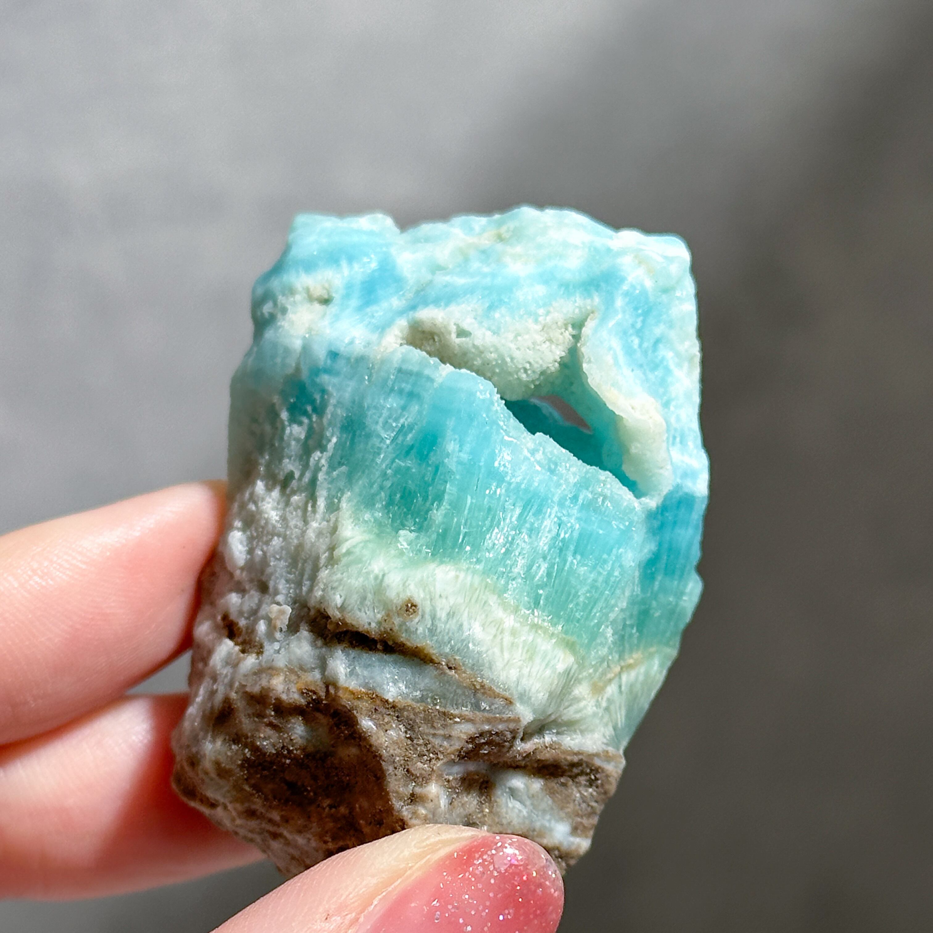 ブルーアラゴナイト 原石44◇Blue Aragonite◇天然石・鉱物