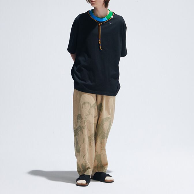 ★CONTRAST STITCH NECKLACE DESIGN T（unisex)　　　A0604