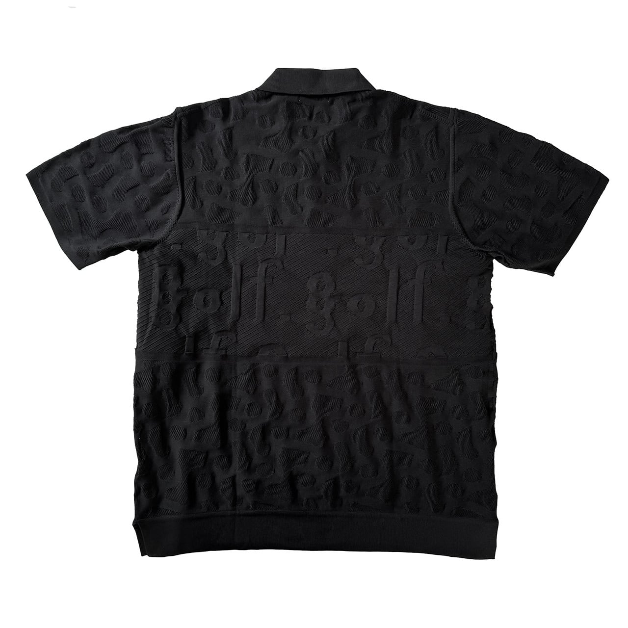 新品】8gshoot LOGO JACQUARD KNIT POLO ネイビー 【公式通販】