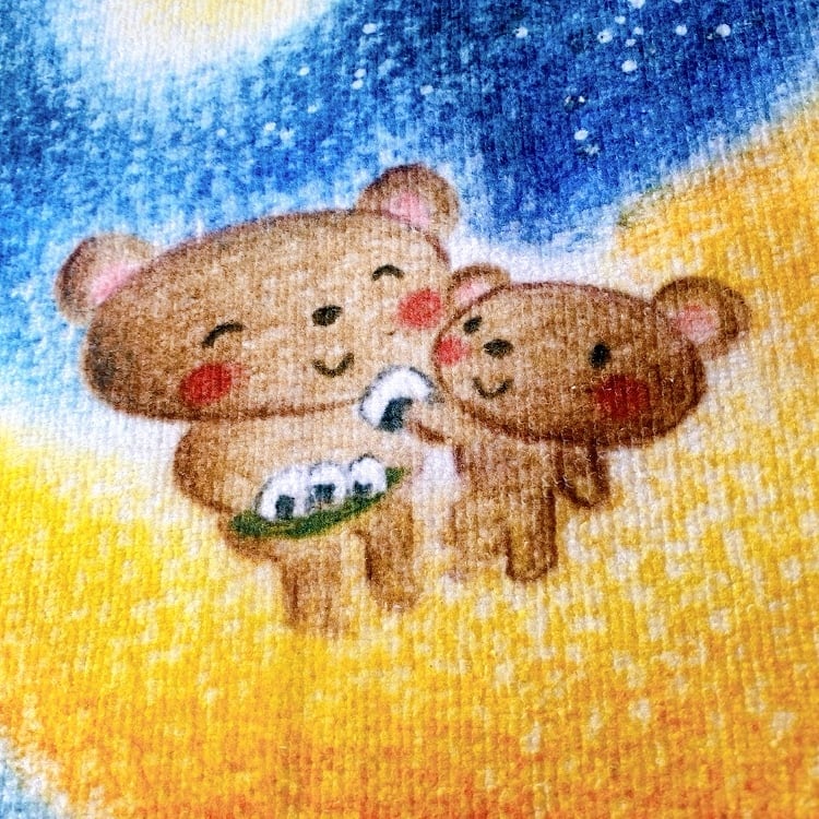 くまちゃんタオル（裏表絵が異なります） ギフト 歓迎 送別 プレゼント