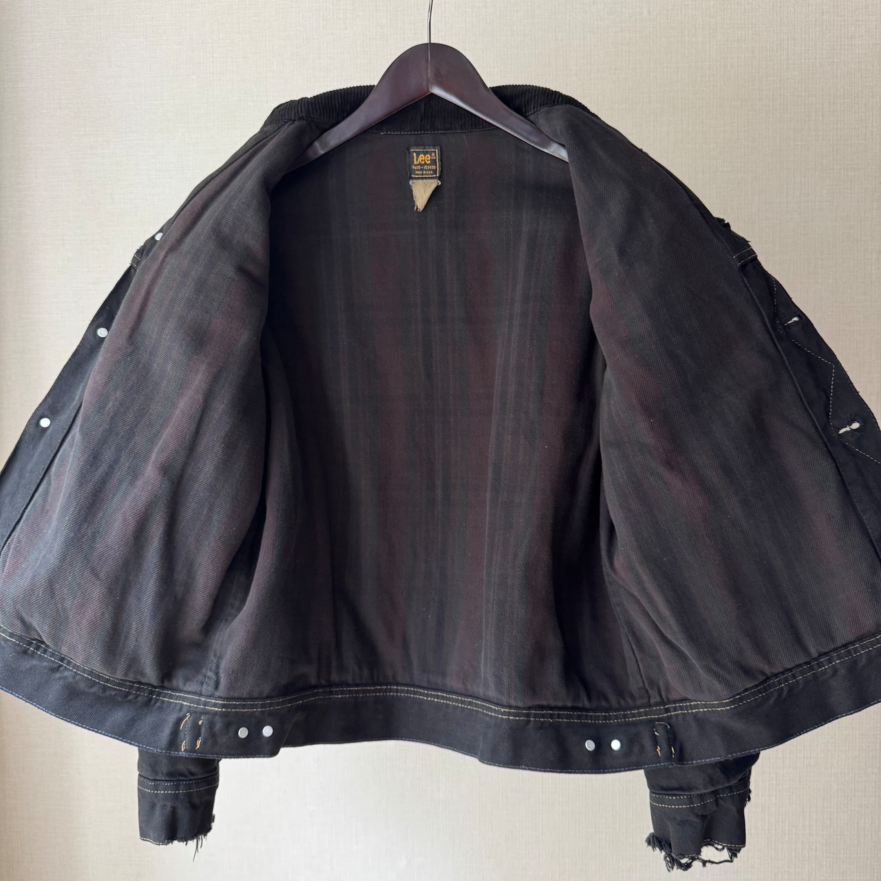 Lee 221-8745 BLACK OVERDYED DENIM JACKET