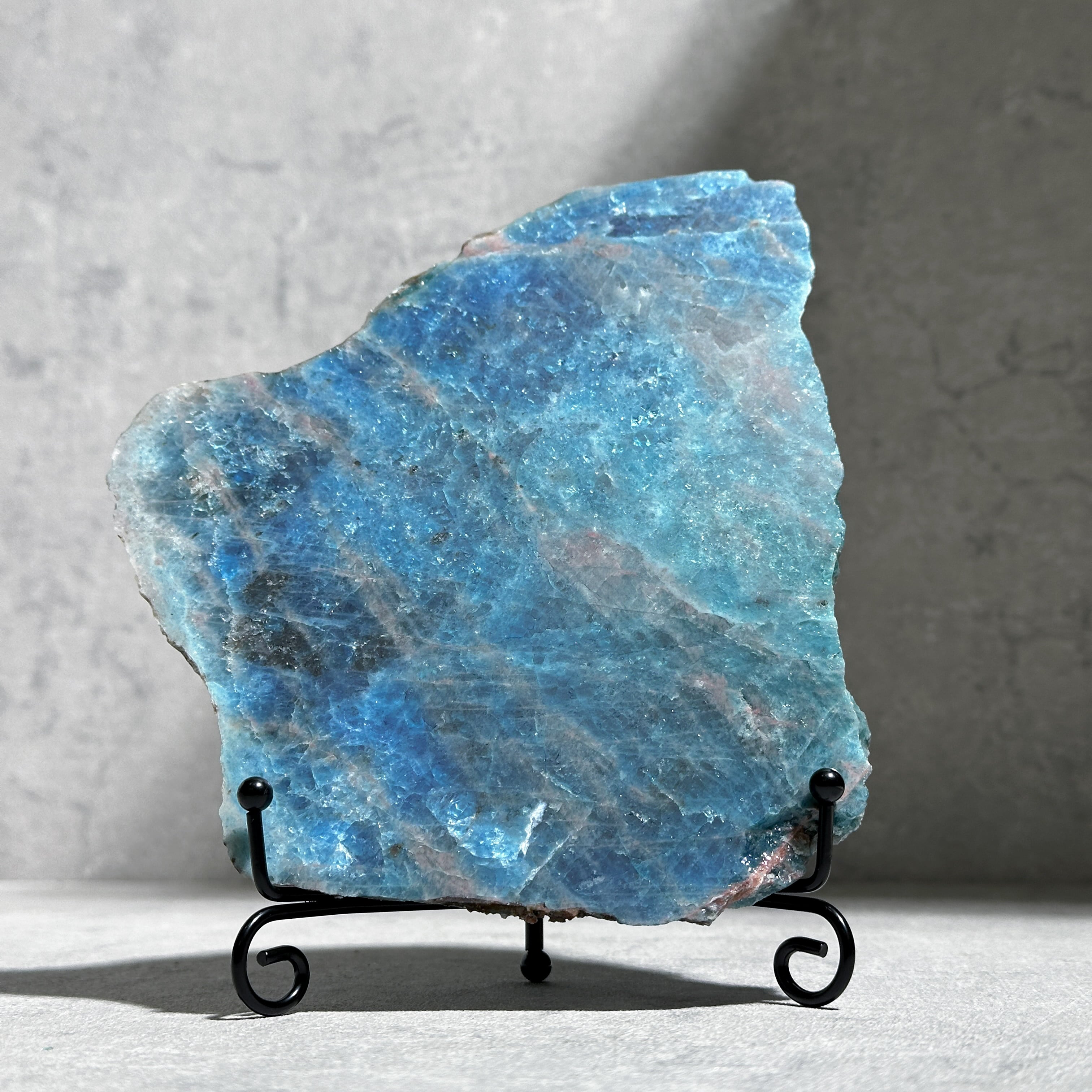 台座付き◎ブルーアパタイト スライス 03◇ Blue Apatite ◇ 天然石
