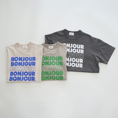 【1週間以内に発送】FOV BONJOUR 6分袖Tシャツ604420