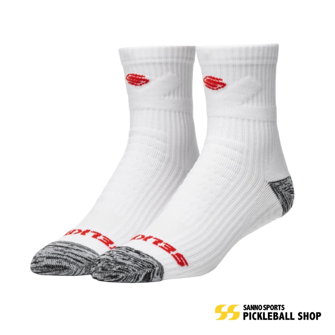Selkirk Courtlock Quarter Pickleball Socks White ピックルボールソックス