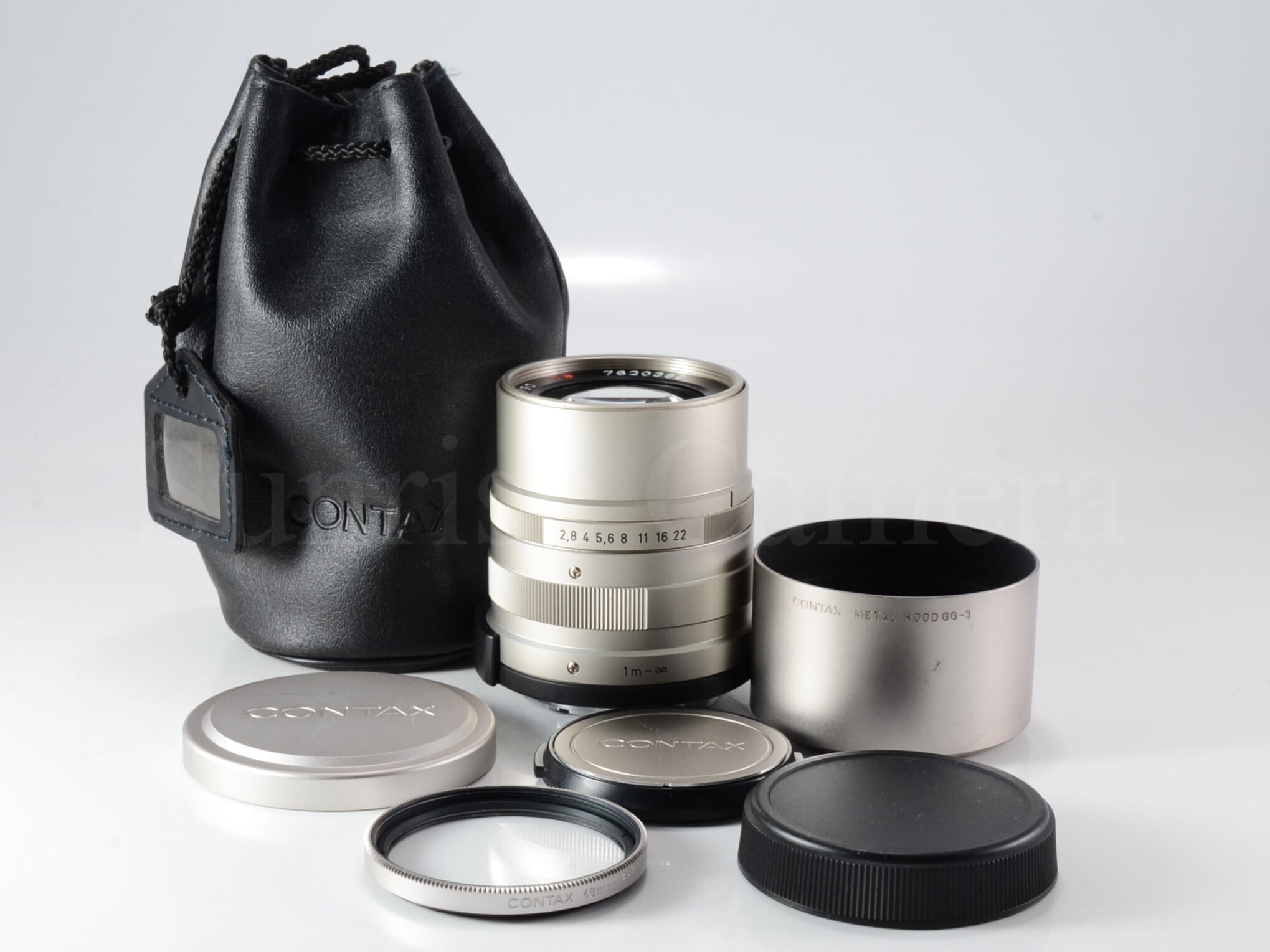 CONTAX Carl Zeiss Sonnar T* 90mm F2.8 G 純正フード付 (60765