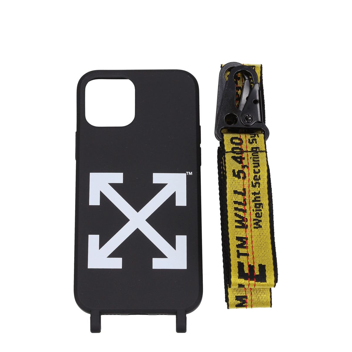 【新品】OFF-WHITE オフホワイト メンズ iPhoneケース ポリウレタン ブラック OMPA034F21PLA0011001