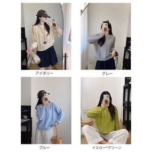 セーター 長袖 ニット レディース 秋冬 韓国 透かし編み 抜け感 大人 かわいい おしゃれ きれいめ シンプル 柔らかい ゆったり 体型カバー ニットセーター 無地 大人可愛い 大人女子