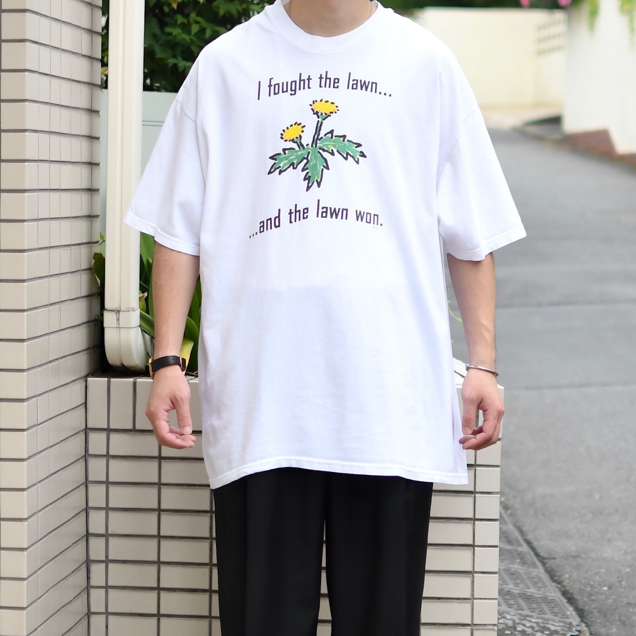 dandelion humor print tee