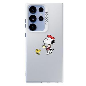 【努力特価】MIKYPOOZ Galaxy S25 Ultra 用 ケース スヌーピー アニメ 漫画 キャラクター 可愛い おしゃれ 耐衝撃 滑り止め 指紋防止 ワイヤレス充電 強力な保護 (Galaxy S25 Ultra 用)