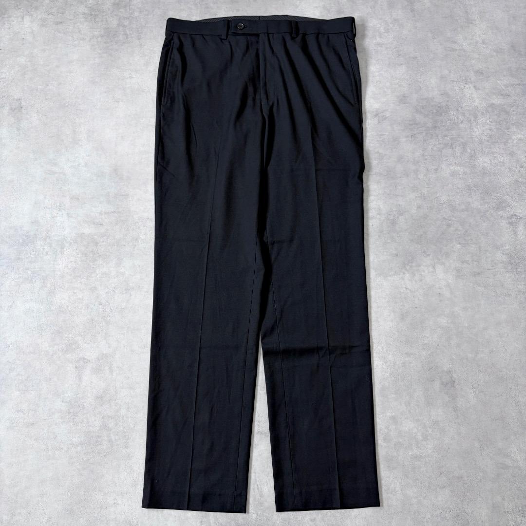 ローレン ラルフローレン W34 スラックス ボトム 古着 黒 21567