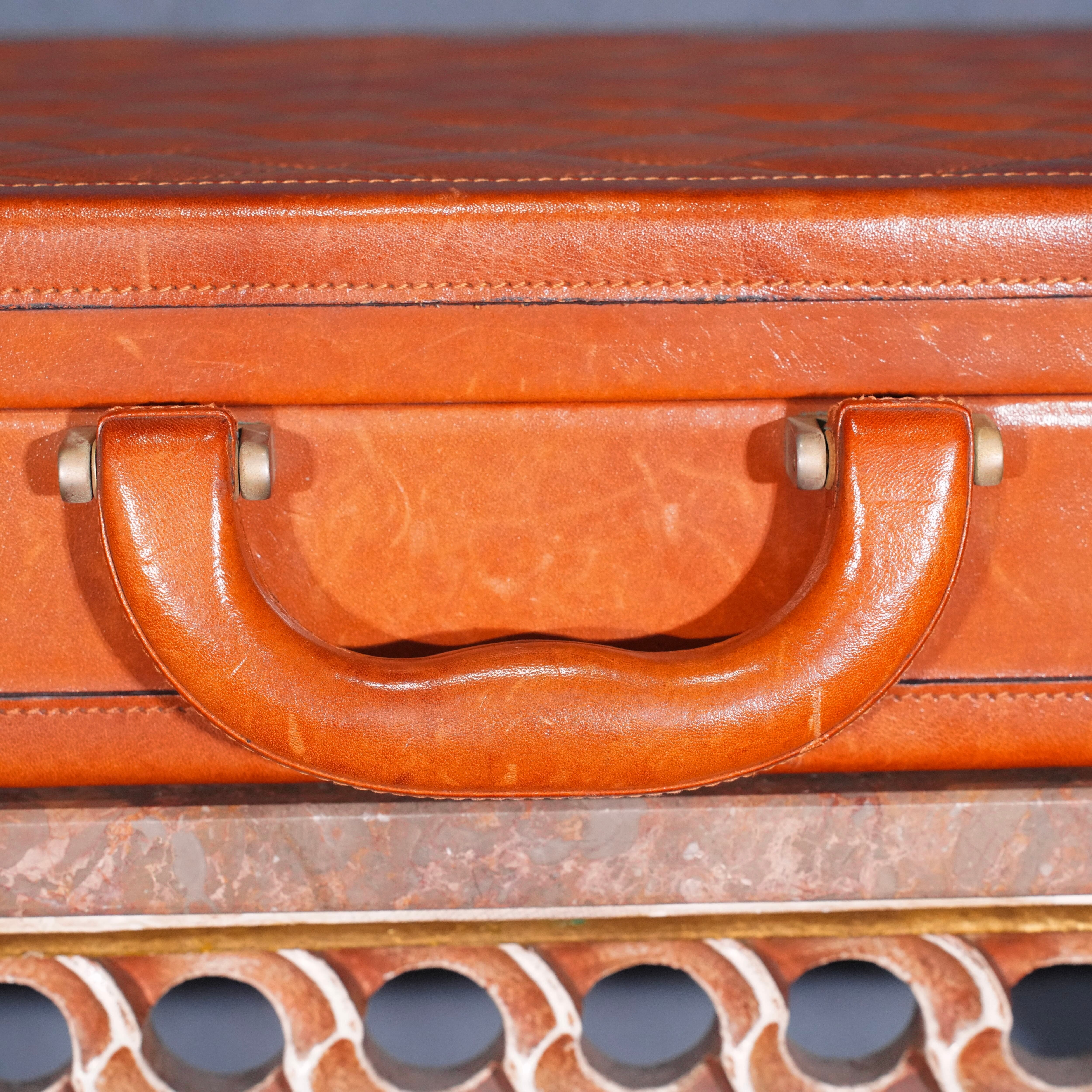 BALLY DIAMOND QUILTING STITCH DESIGN LEATHER ATTACHE CASE/バリー
