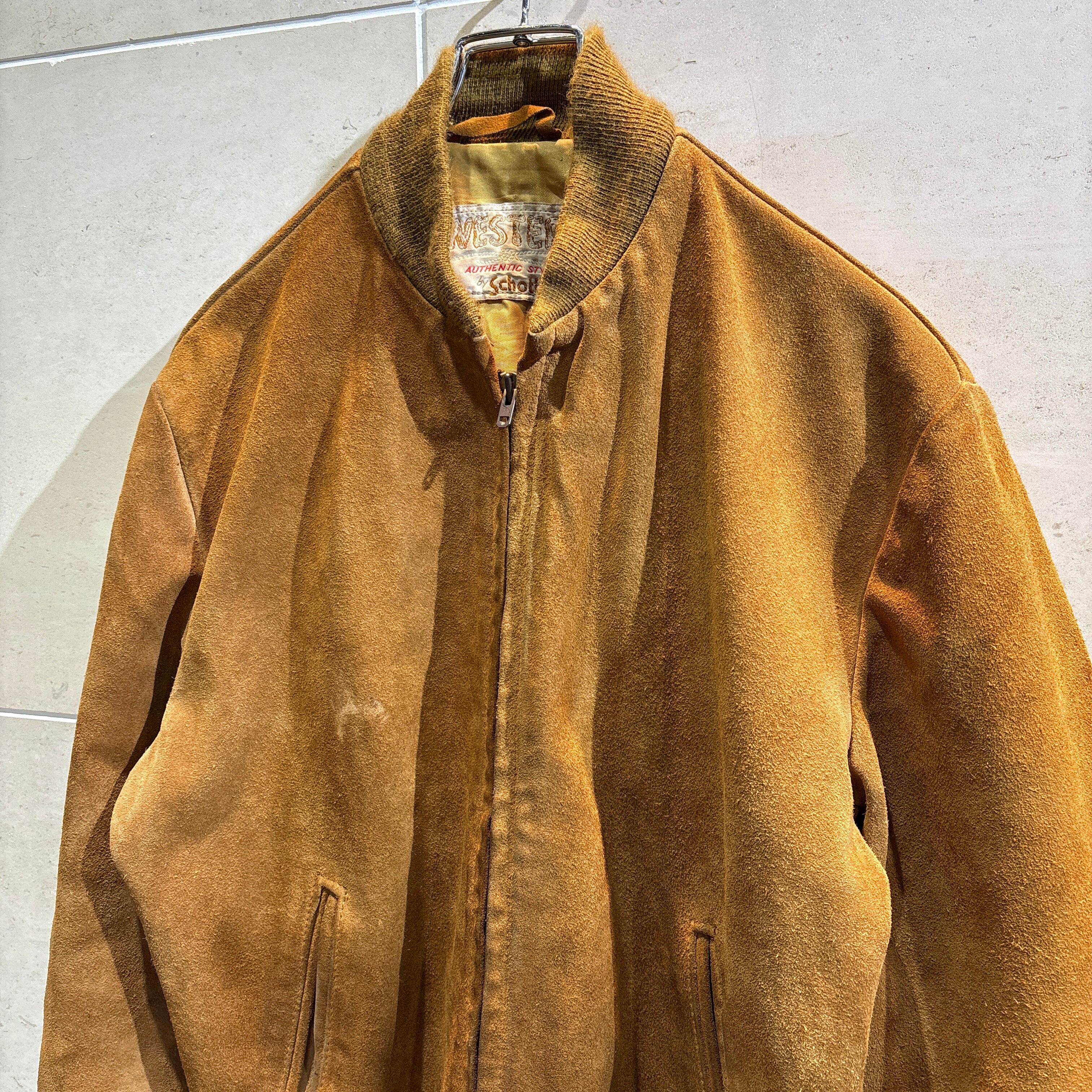 70s Schott Suede Bomber Jacket USA製