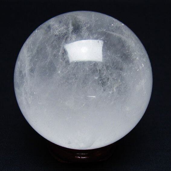 水晶 丸玉 60mm スフィア 置物 水晶玉 一点物 151-8846