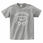 【再販】ねこあつめ　シンプルデザインTシャツ（グレー）