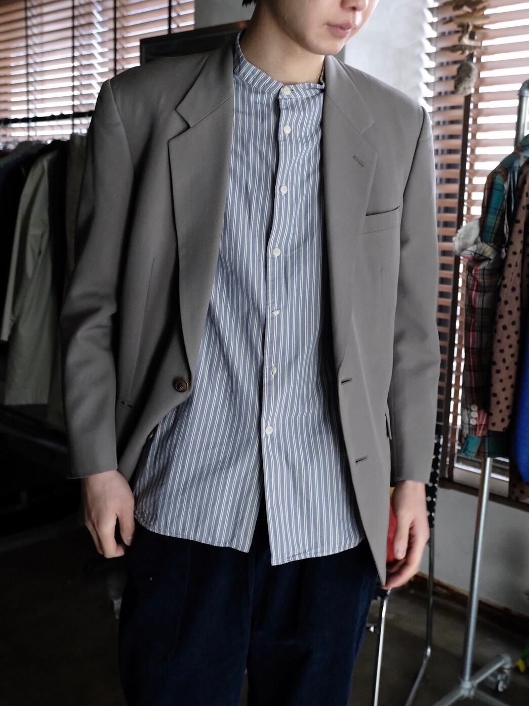 パ*ル様 【未使用】ISSEY MIYAKE MEN 中綿入りジャケット　グレー Used ISSEY MIYAKE 98AW batik jacket | THE OUR