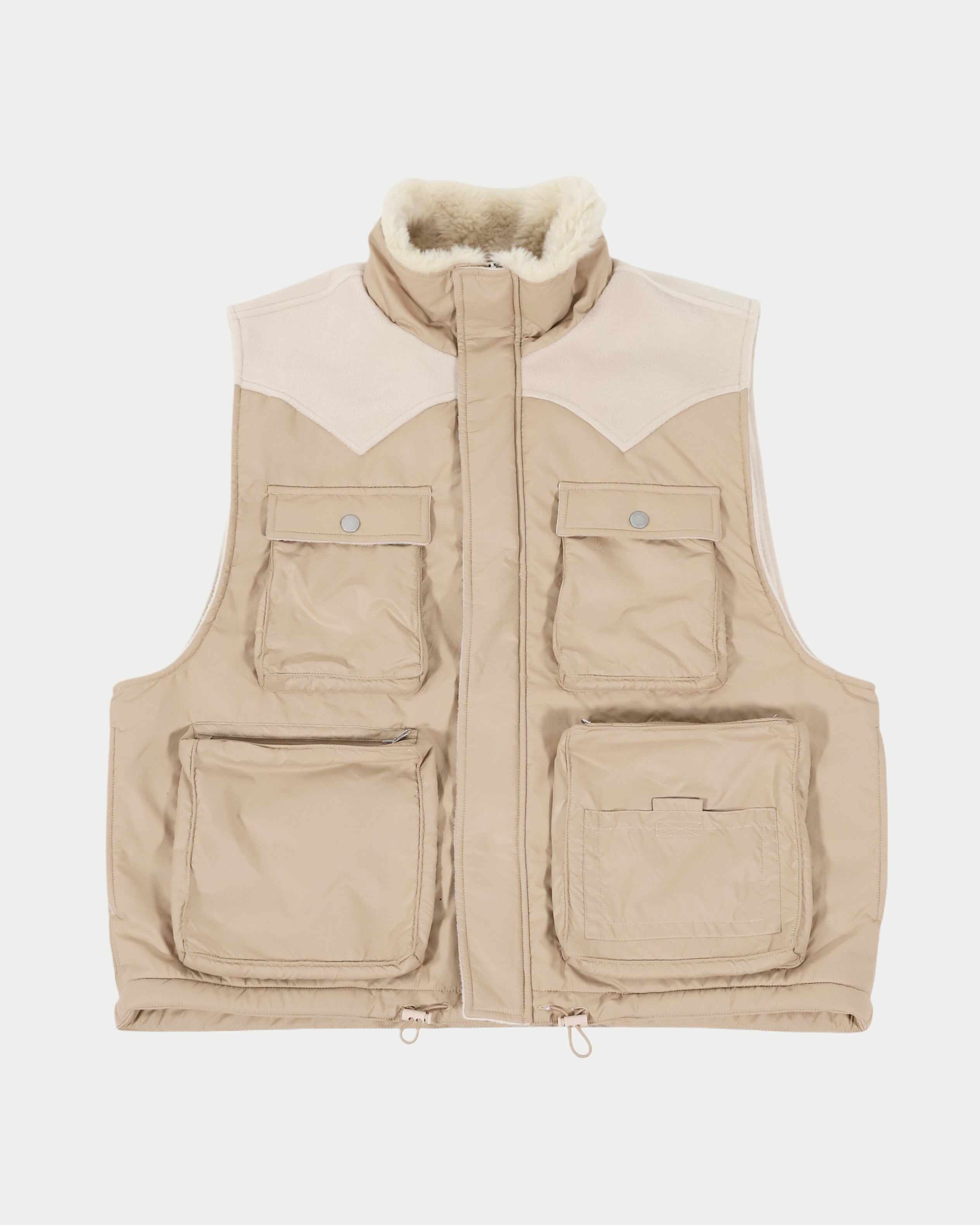 AMBERGLEAM アンバーグリーム Ds knit vest AMBERGLEAM - Reversible Wool Vest (L/XL) ¥36000+tax | KODONA in