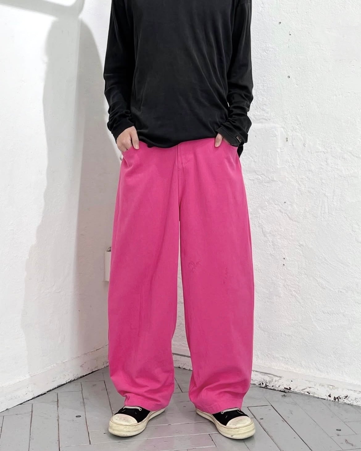 USED "Pink" Easy Wide Trousers