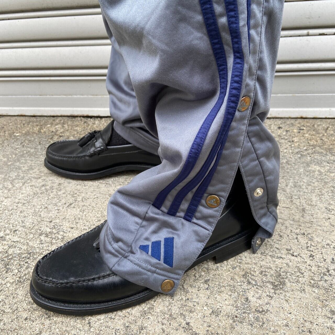 送料無料』adidas スナップボタンジャージパンツ トラックパンツ 00s 