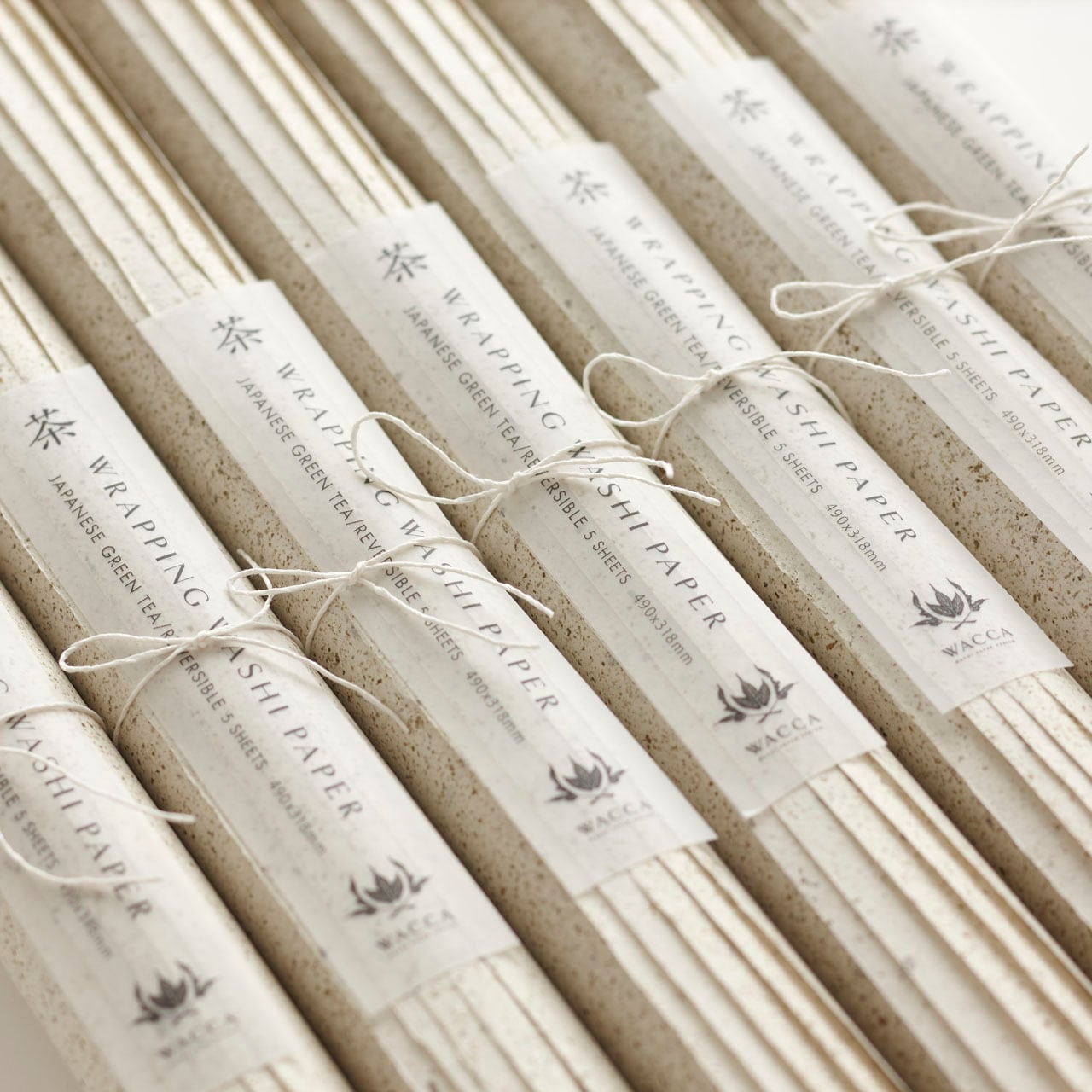 PP21 JAPANESE GREEN TEA PAPER / 緑茶 抄合 5枚入 | WACCA ONLINE SHOP