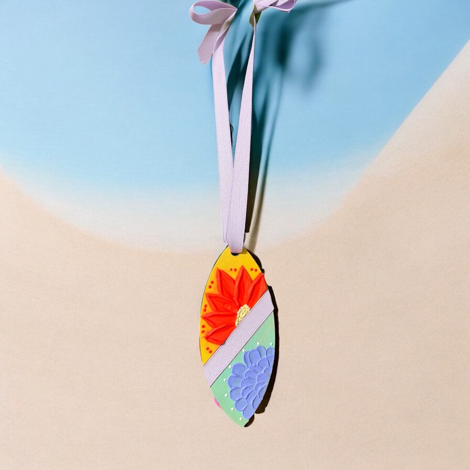 色鮮やかなお花のキーホルダー