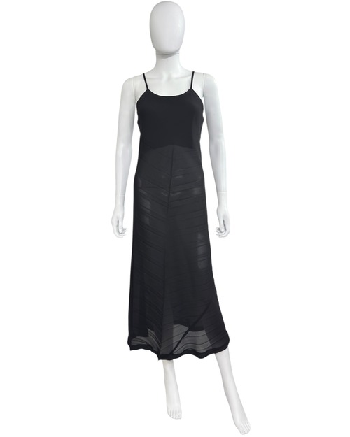 AW1992 COMME DES GARCONS PLEATED MAXI DRESS