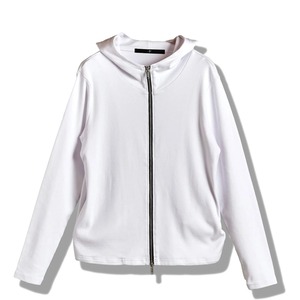 Fraise High Neck Zip Parka　White