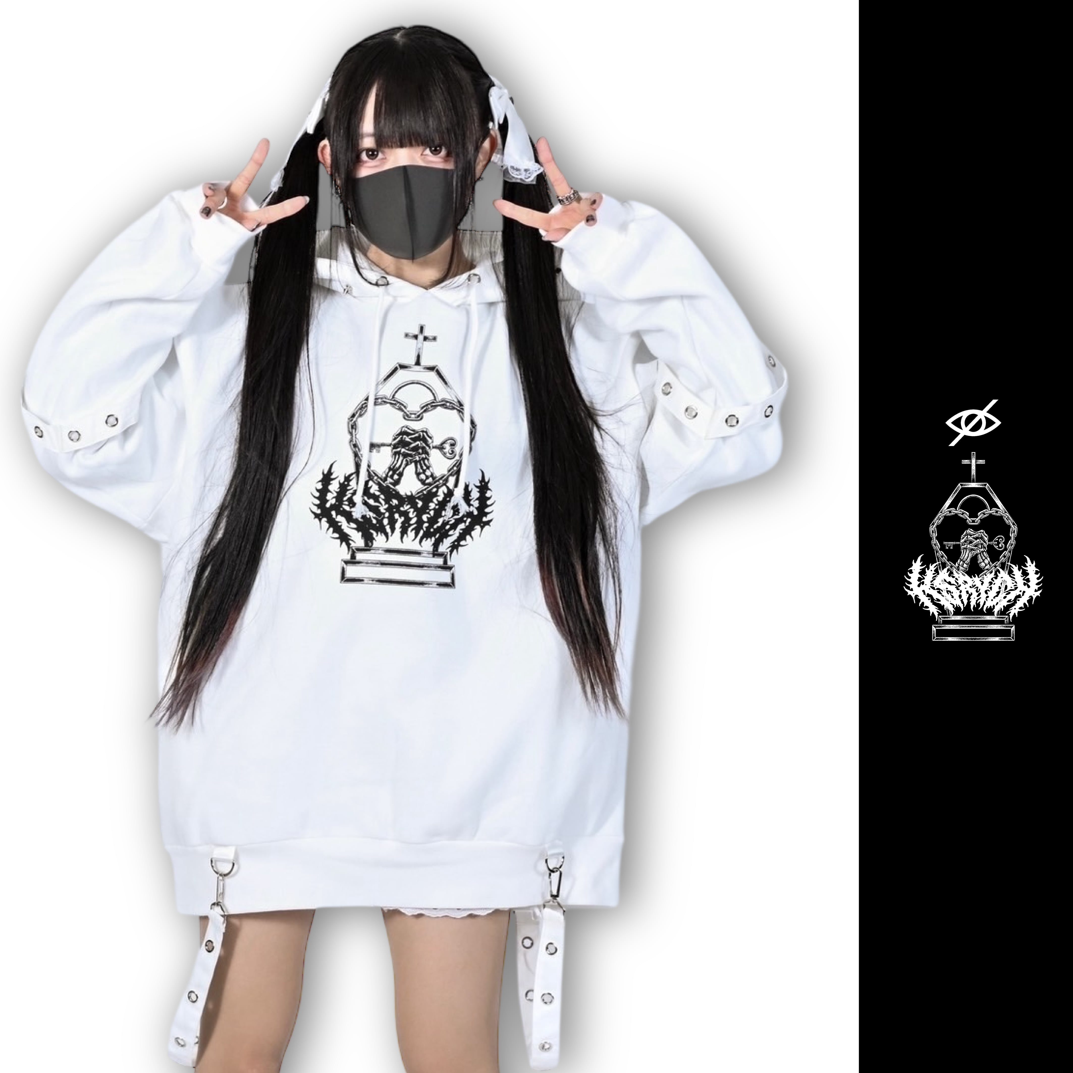 harness belt hoodie」 | KRY clothing