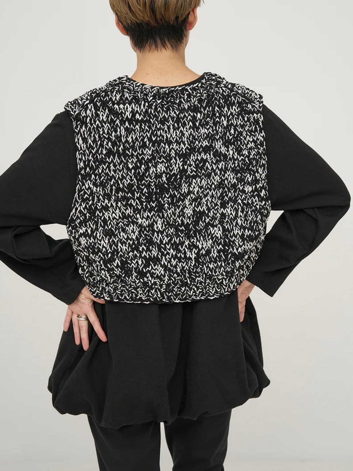 トップス YENN MIX HAND KNIT VEST SALE】 YENN(イエン)MIX HAND KNIT VEST ミックスハンドニットベスト