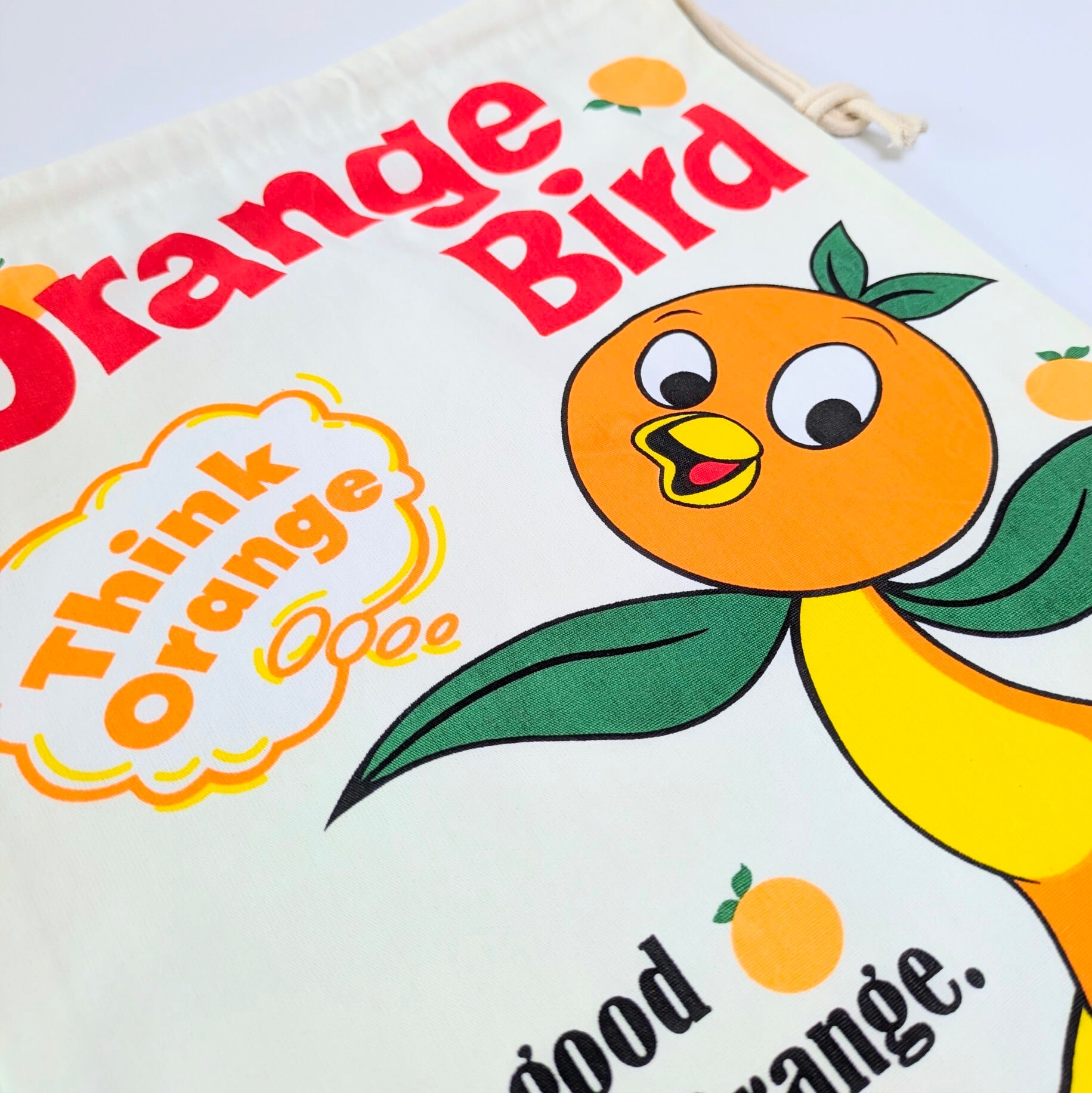 【 Orange Bird ( オレンジバード )  】ディズニー / ディズニーワールド / フロリダ / 巾着袋L / コットン巾着〚アメリカン雑貨 アメトイ〛