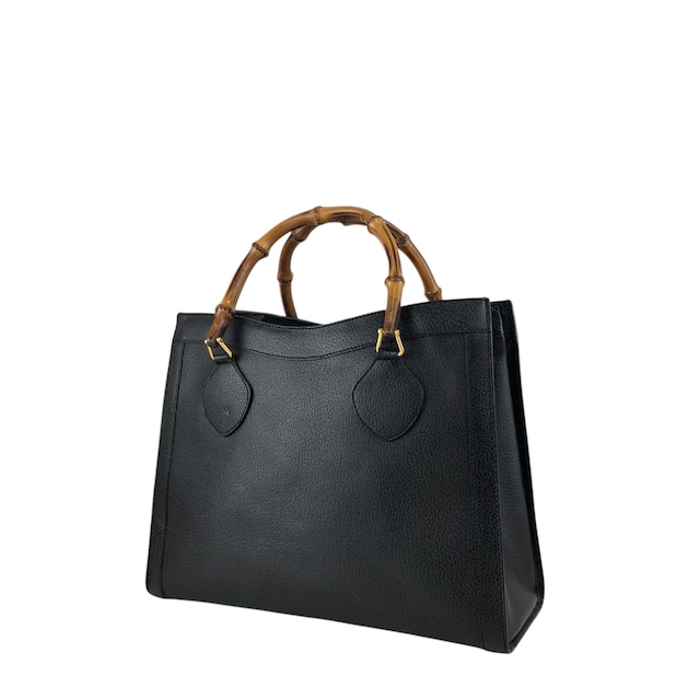 GUCCI グッチ ハンドバッグ ブラック バンブー レザー 002・1095・0260 vintage ヴィンテージ オールド spzj7v