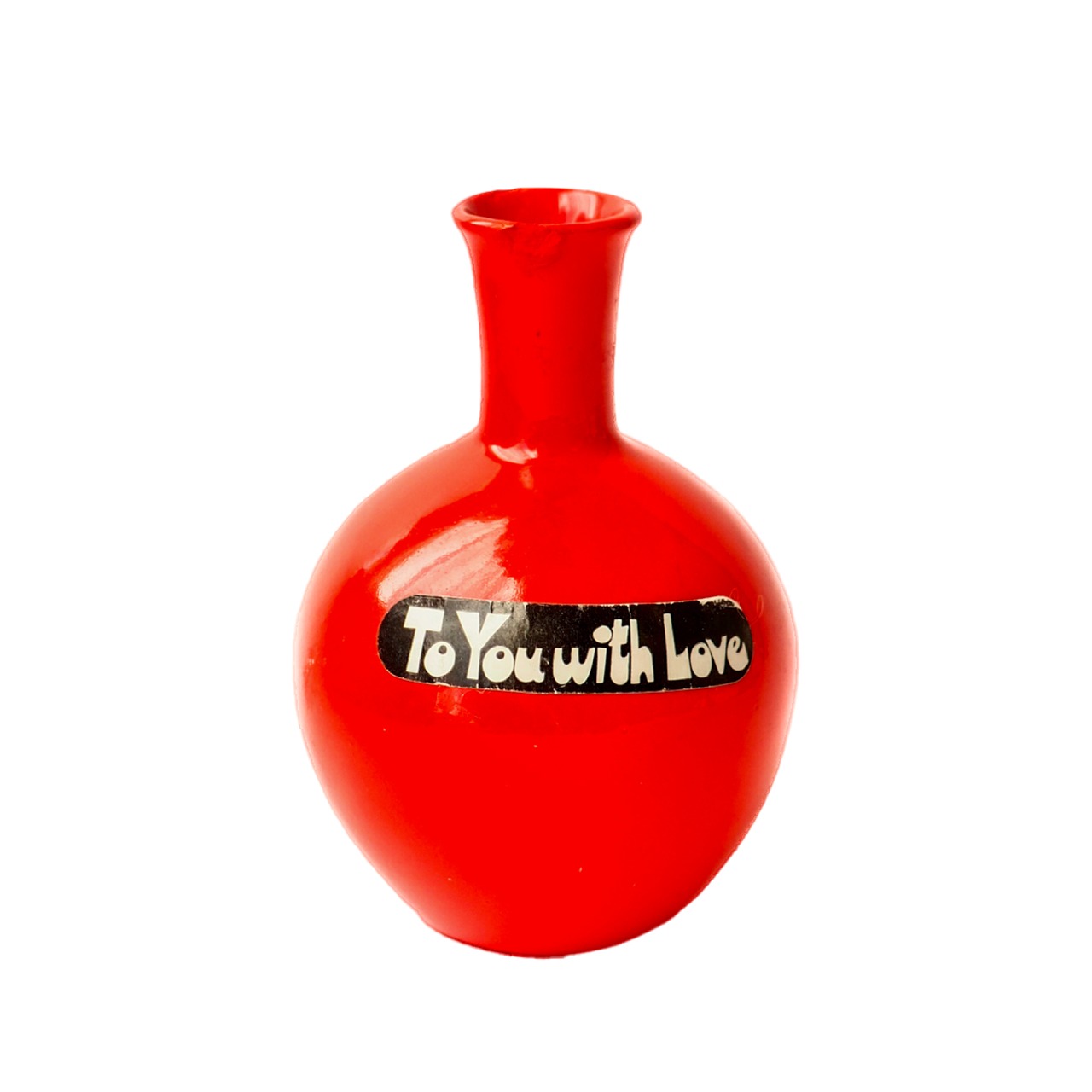 To you with love - a mini red vase