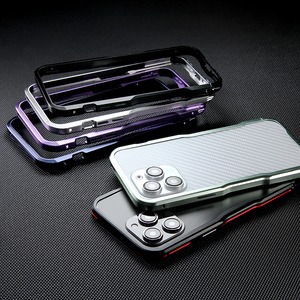 ◆iPhone 16/15/14/13/Pro/Pro Max/Plus/e/Mini◆Minimal Curve Metal Frame Case / ミニマル カーブ メタル フレーム スマホケース
