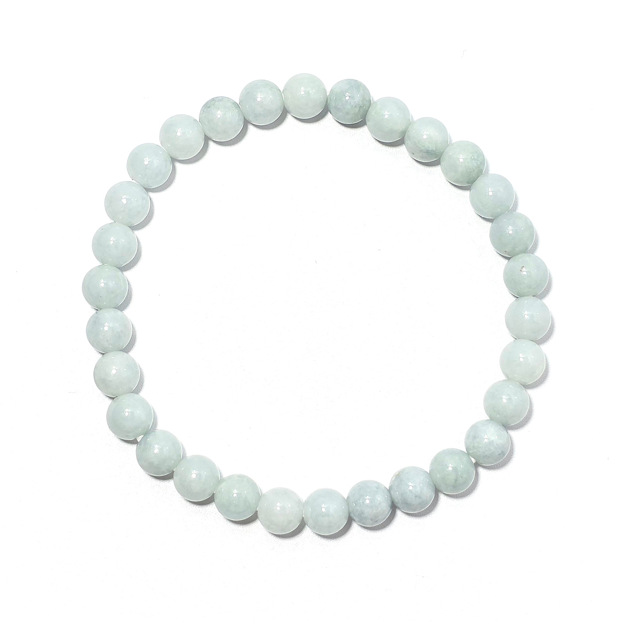 8㍉玉 ｻｲｽﾞ16~16.5cm 糸魚川翡翠ブレスレット BBR0368 | 糸魚川翡翠