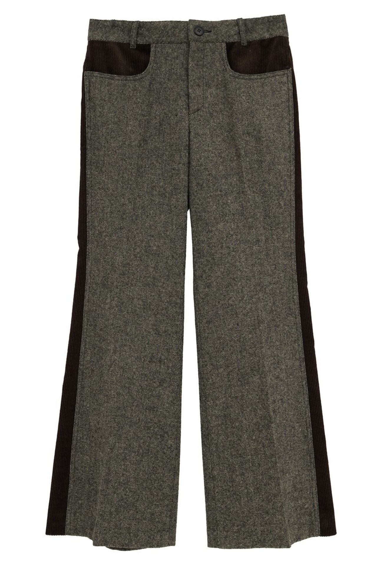 CLANE CORDUROY PANEL MELANGE PANTS