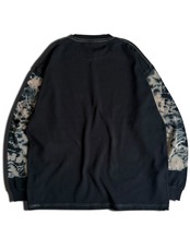 【数量限定】黒染めタイダイL/S T-shirts 砂の身体