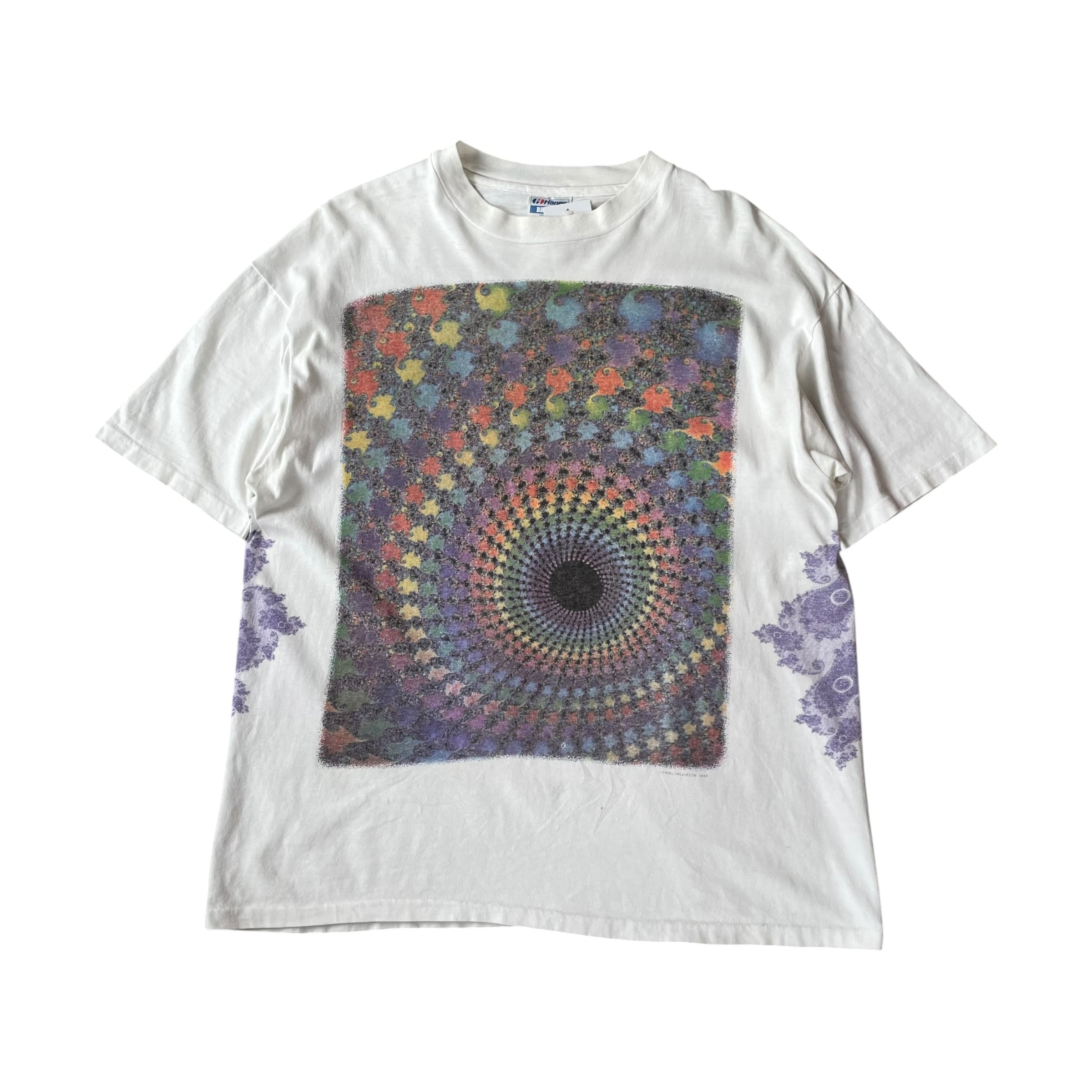 Super Special!! 1990s FRACTAL VISION Mulch Print T-shirt