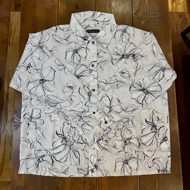 ナスングワム【Nasngwam】VAGUE FLOWER JACKET ヴェイグフラワージャケット (WHITE ホワイト)