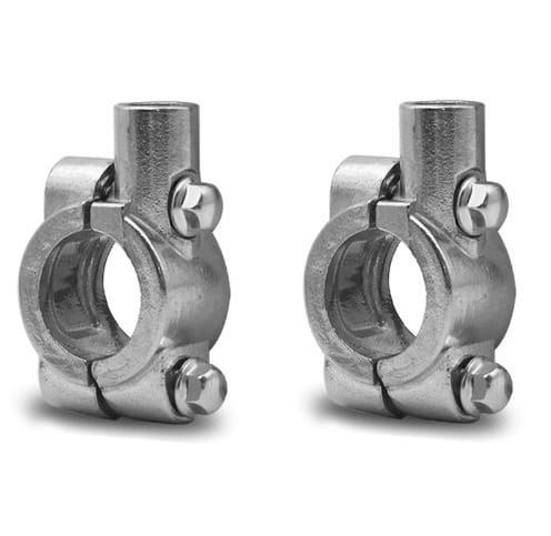 バイク ミラー ホルダー 2個セット ハンドル 22mm 汎用 クランプ