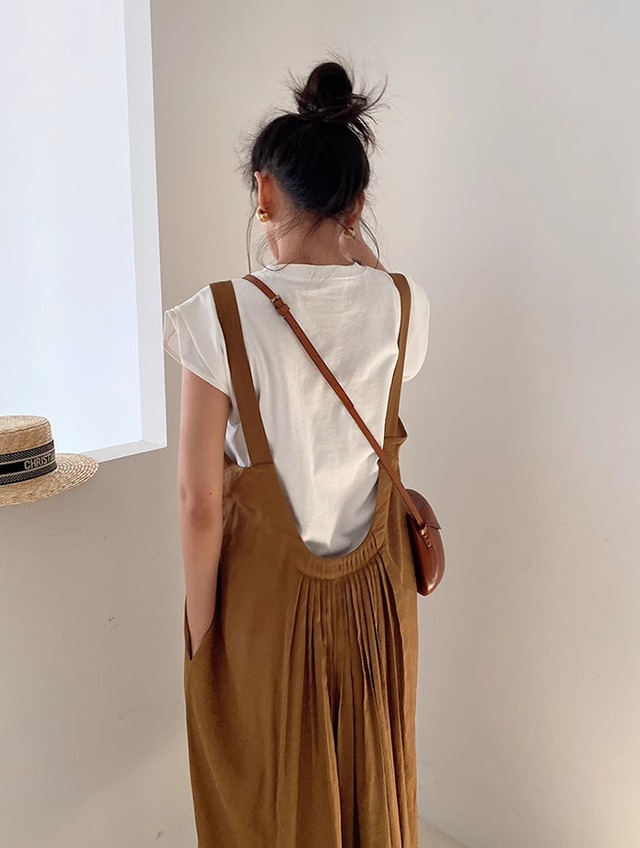 back pleat long skirt【2024011601】