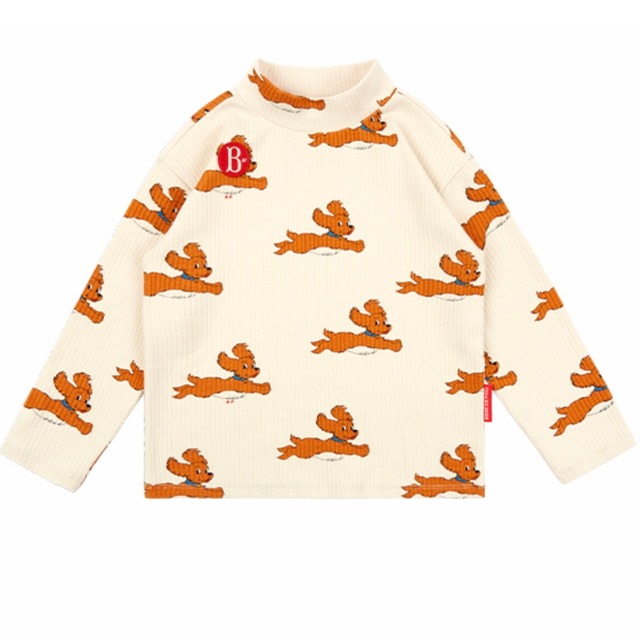 [BEBE DE PINO] All over jesse half neck tee 正規品 韓国ブランド 韓国ファッション 韓国代行 韓国通販 ベベドピノ 日本 店舗 韓国 子供服