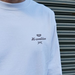 （ WHITE ）GOOD BYE & HELLO BIG SILHOUETTE LONG SLEEVE TEE