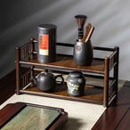 小物収納棚 小物収納ケース 木製 ２段 小物置き リビング収納 デスク収納 ヴィンテージ おしゃれ 北欧