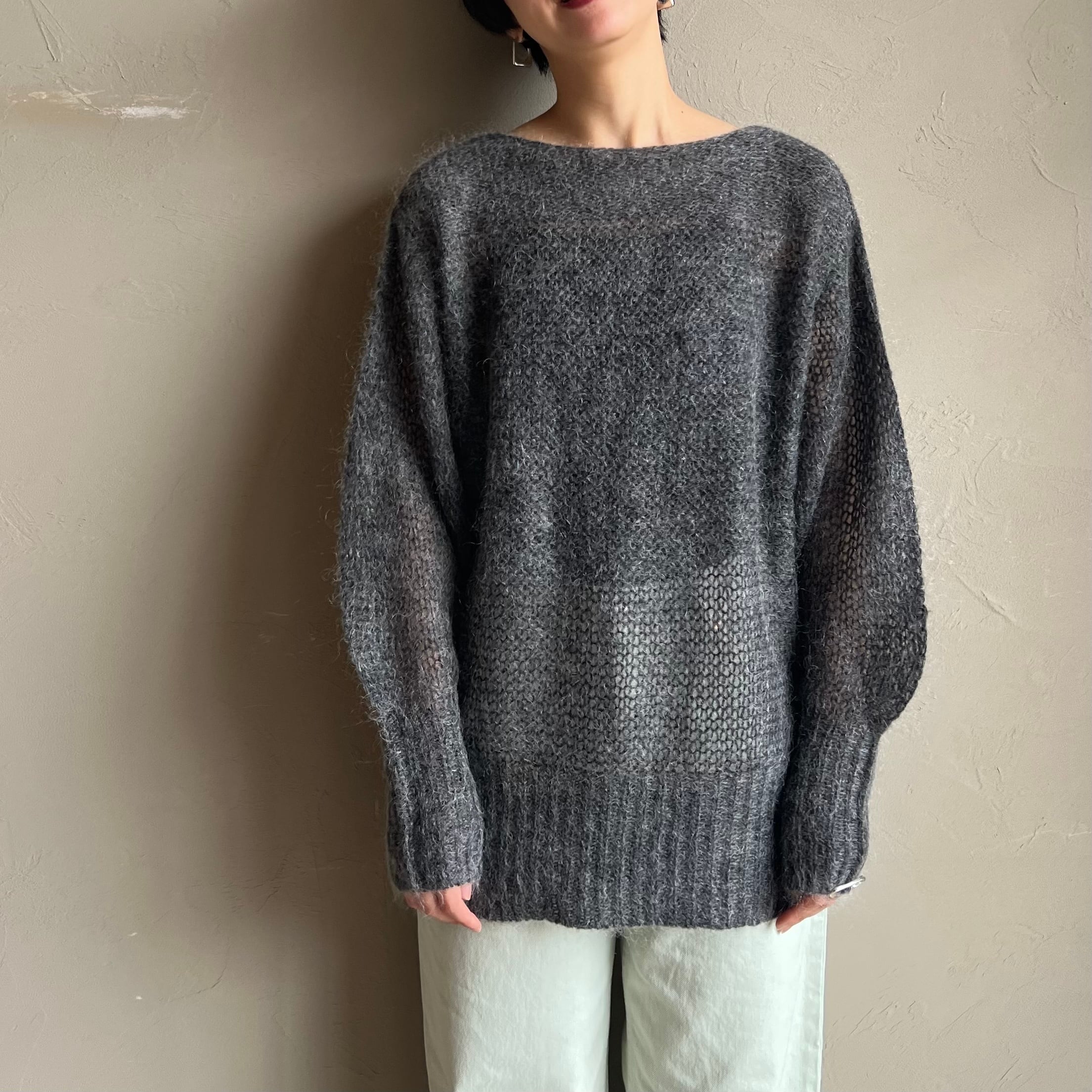 【hwyl】シアーモヘアニット