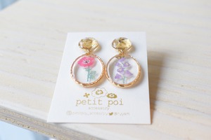 【期間限定】petit poi/お花デザインのイヤリング