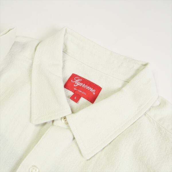 SizeL SUPREME シュプリーム SS Needlepoint S/S Shirt White