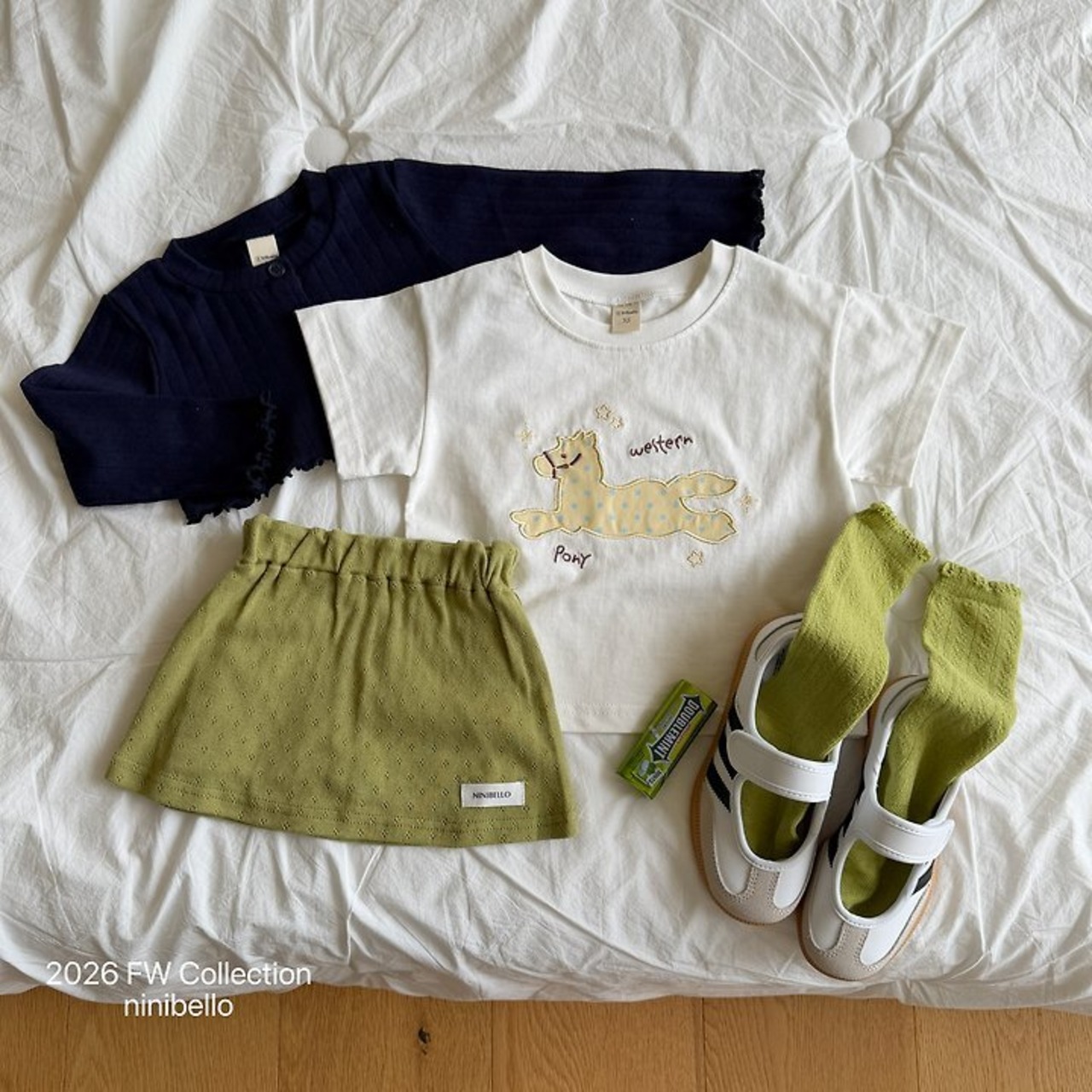韓国子供服 / ninibello / Western T-shirt / 半袖Ｔシャツ *XS~XXL*