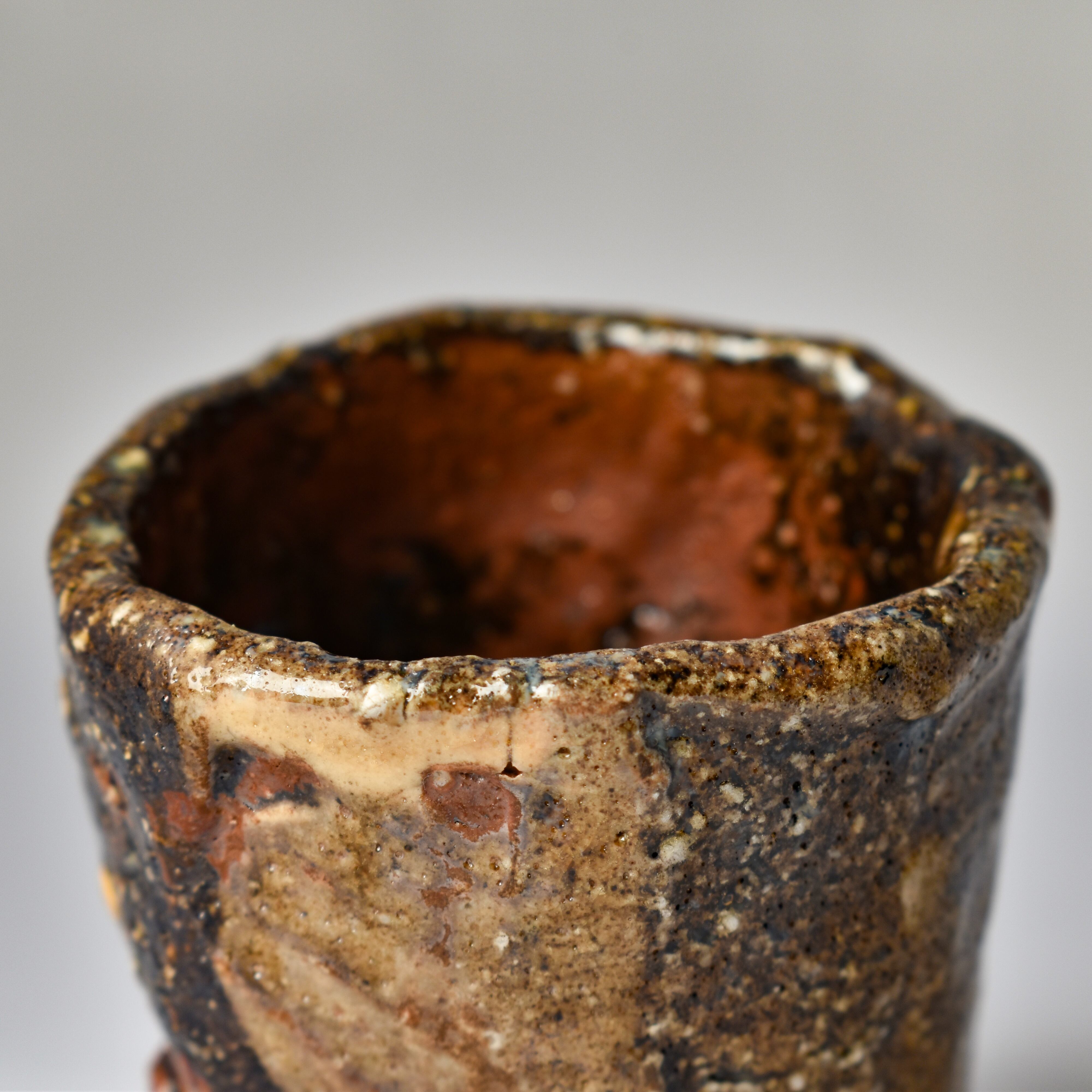 丹波ぐい呑 加古勝己 Sake cup, tamba / Katsumi KAKO 〈KK-002