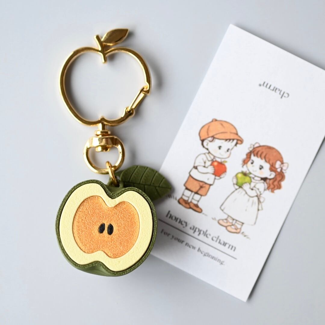 オリジナル商品【黄りんご×ゴールド】蜜りんごチャーム | ponpon*