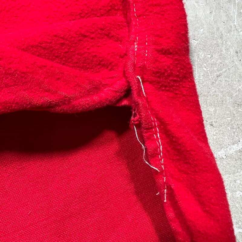50's ROOMY RICHARD フランネルワークシャツ Worthy Mfg Co レッド 台