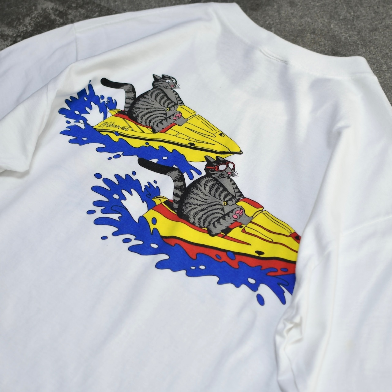 crazy shirt Kliban cat print tee